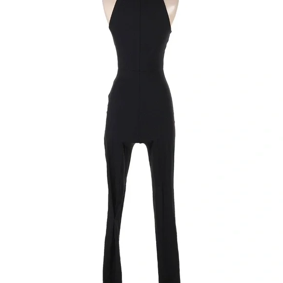 Susana Monaco Black Mock Neck Jumpsuit - Picture 3 of 3